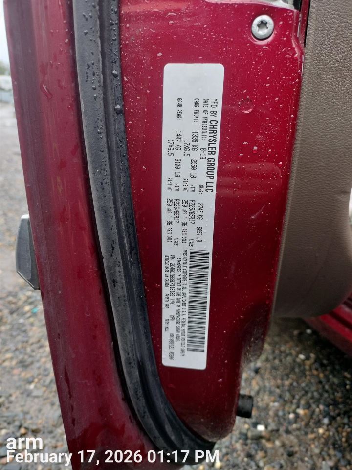 RIGHT BWN HEADREST OEM 2015 CHRYSLER TOWN COUN 1YK68HL5AA - Image 1