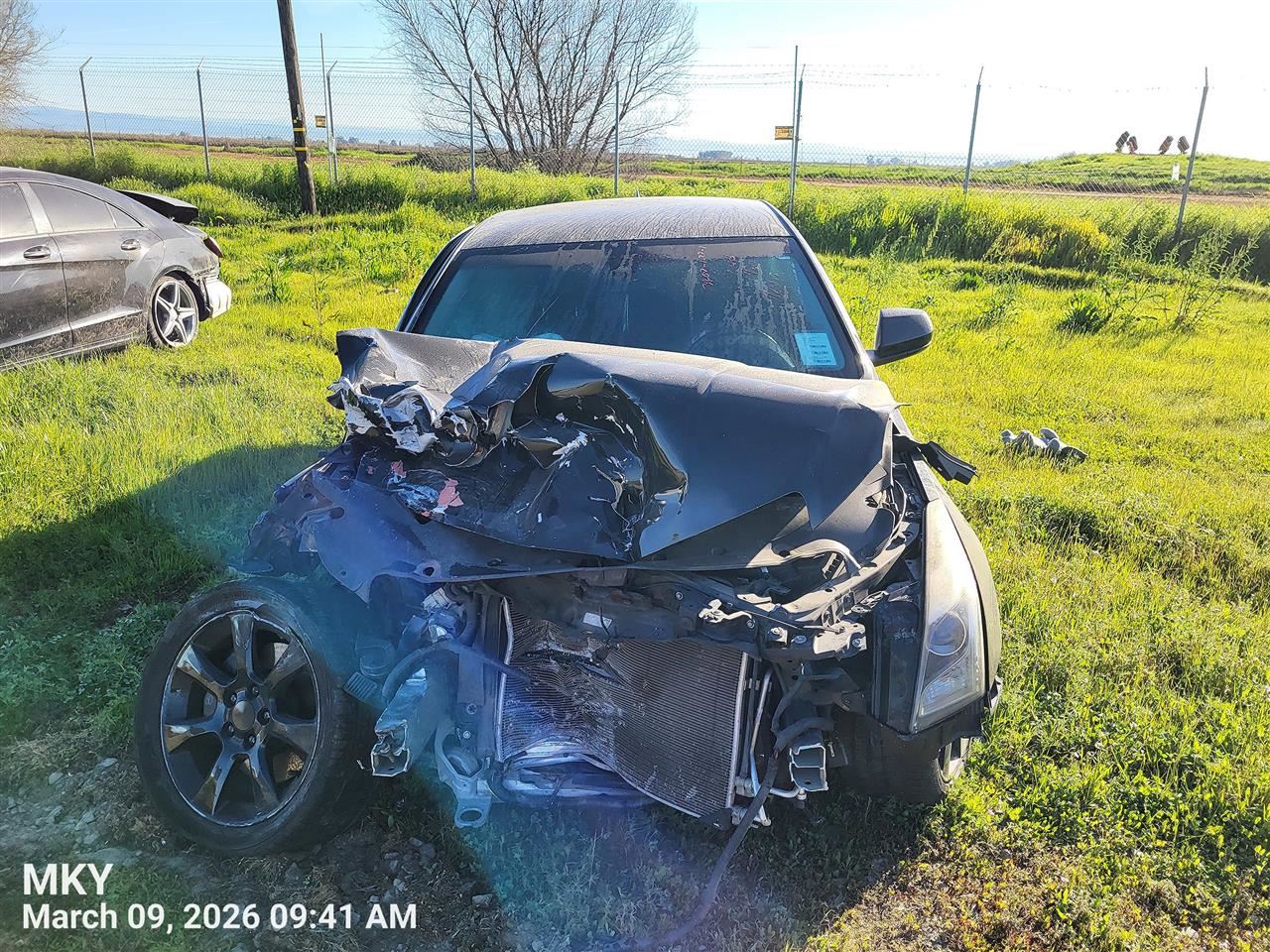LEFT BLK FRONT HEADREST OEM 2014 CADILLAC ATS 23224241 - Image 4