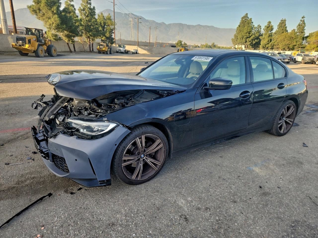 RIGHT TAN FRONT HEADREST OEM 2020 BMW 330E 52 10 7 470 250 - Image 2