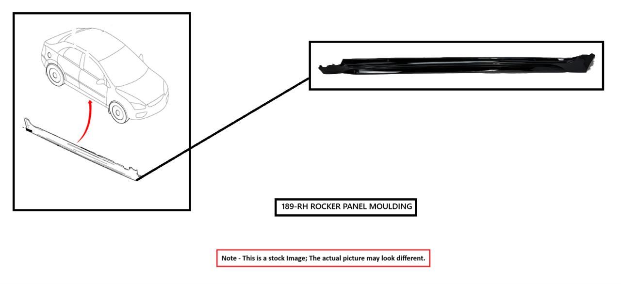 RIGHT BLUE ROCKER PANEL MOULDING OEM 2013 FORD FUSION DS7Z5410176A - Image 1