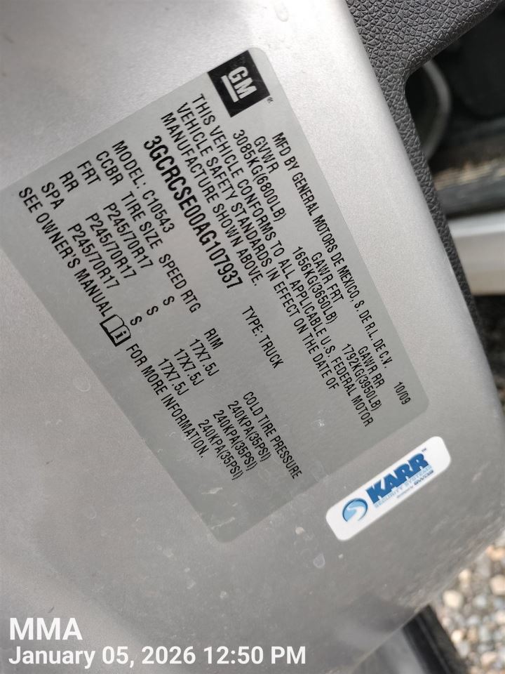 FUEL VAPOR CHARCOAL CANISTER OEM 2020 CHEVROLET SILVRDO15 15137021 - Image 2