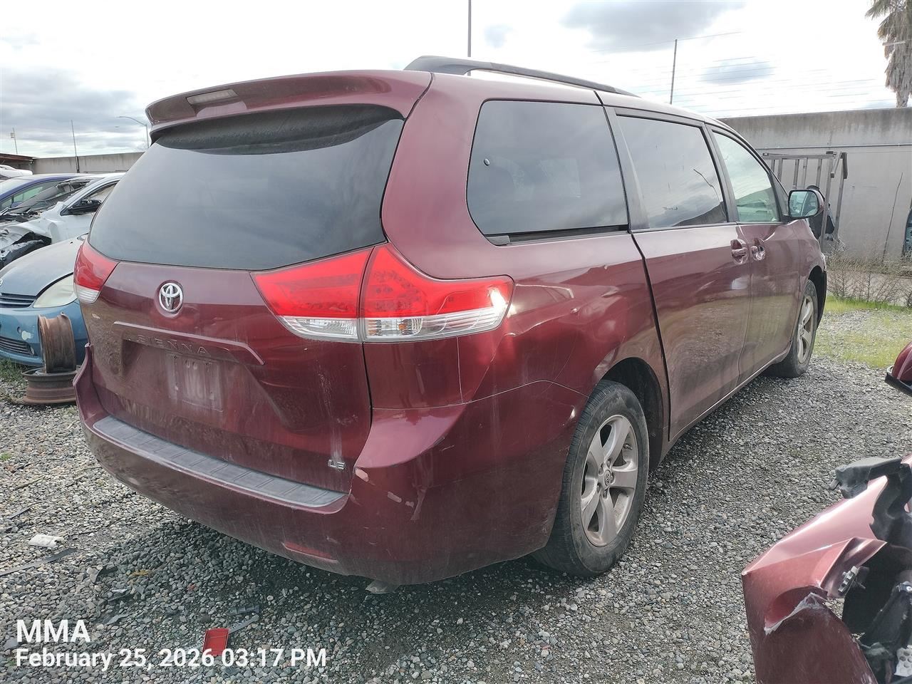 RIGHT ROOF LUGGAGE RACK OEM 2011 TOYOTA SIENNA 6340708030 - Image 5