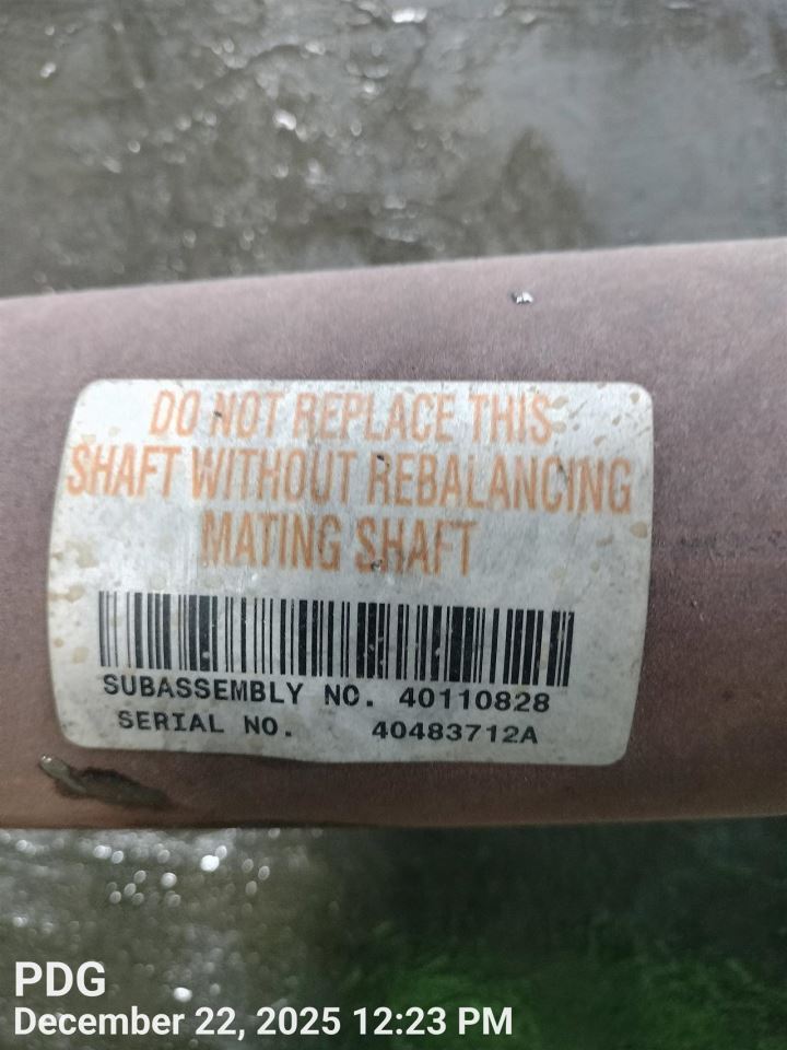 Rear Drive Shaft 2WD Double Cab 6.0L Fits 11-13 15 SIERRA 2500 PICKUP 8396249 - Image 4