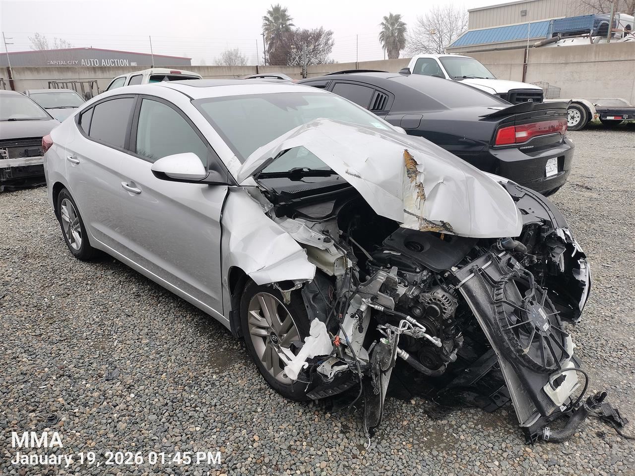 LEFT GRY FRONT HEADREST OEM 2019 HYUNDAI ELANTRA 88700F3001YJA - Image 3