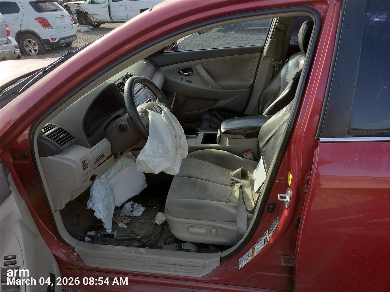 TAN REAR HEADREST OEM 2010 TOYOTA CAMRY 7196006010E2 - Image 3