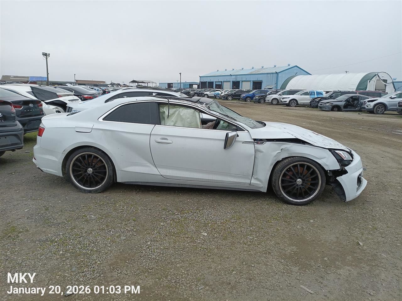 RIGHT FRONT WIPER ARM OEM 2017 S5 AUDI 8W1 955 408  1P9 - Image 2