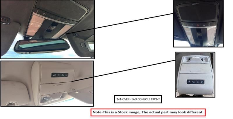 Benzeen OVERHEAD CONSOLE ONLY OEM 19-24 INFINITI QX50 - Image 1