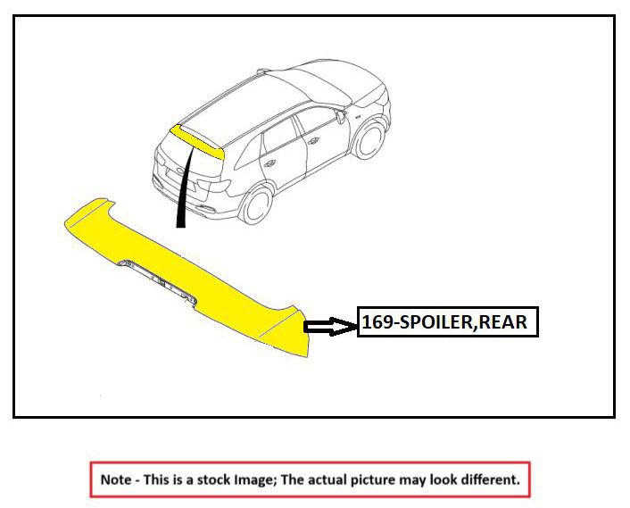 REAR SPOILER OEM 14-19 TOYOTA COROLLA 7687102924 - Image 1