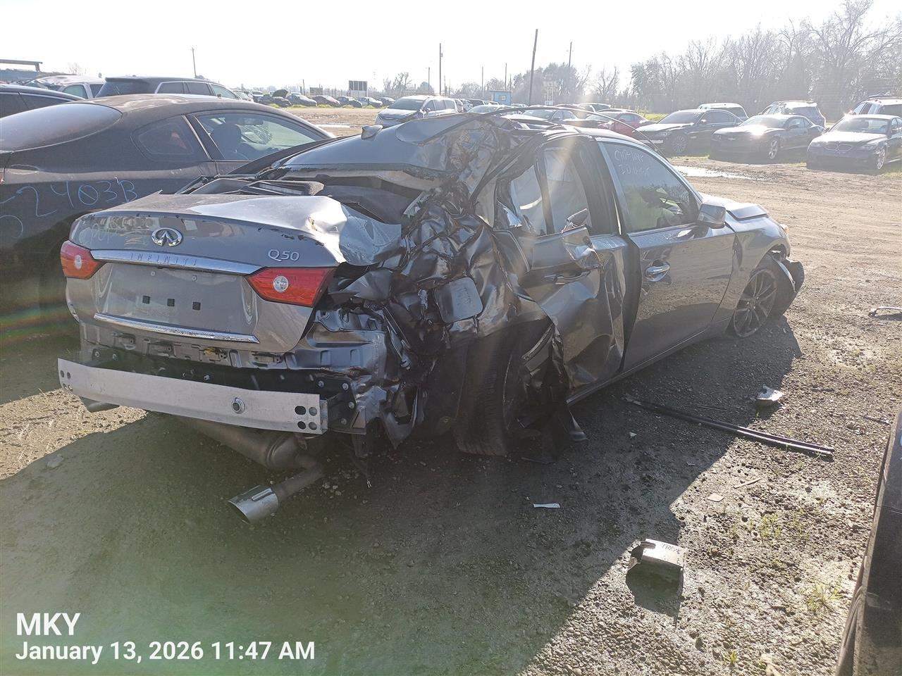 RIGHT FRONT WIPER ARM OEM 2018 INFINITI Q50 288864GF0A - Image 2