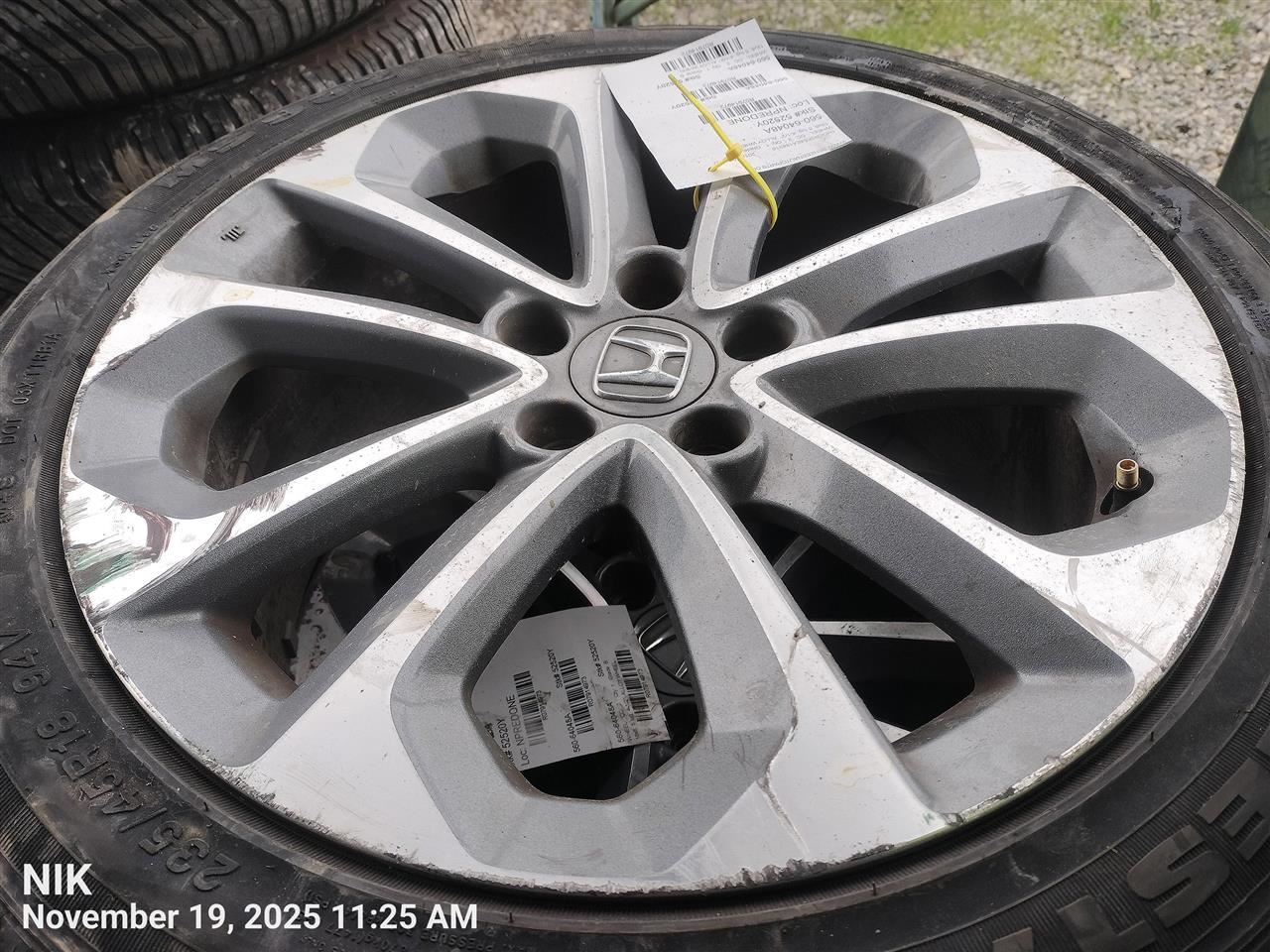 Wheel 18x8 Alloy Gray Inset Fits 13-15 ACCORD 7914972 - Image 3