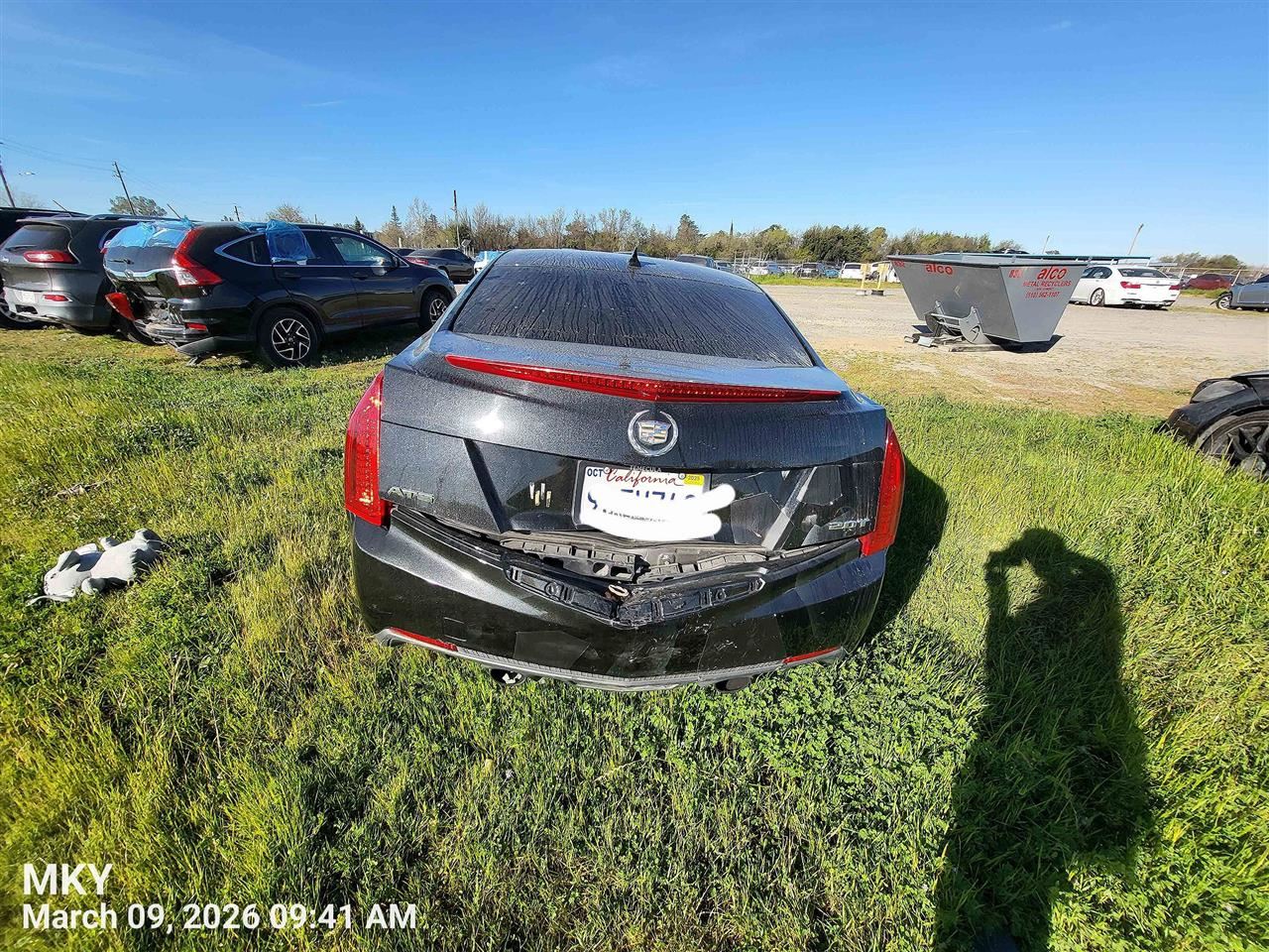 LEFT BLK FRONT HEADREST OEM 2014 CADILLAC ATS 23224241 - Image 2