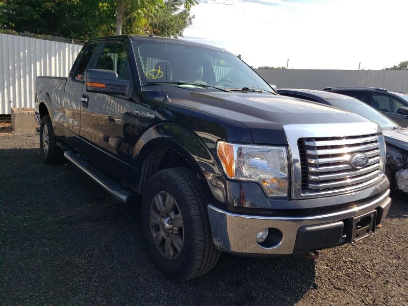  used-auto-parts 2012 ford-truck ford-f150-pickup rear-body 190-bumper-assembly--rear 190-02087e--styleside---tow-package--w-o-heavy-duty-payload-package;-park-assist--chromed part-456846-5677-1