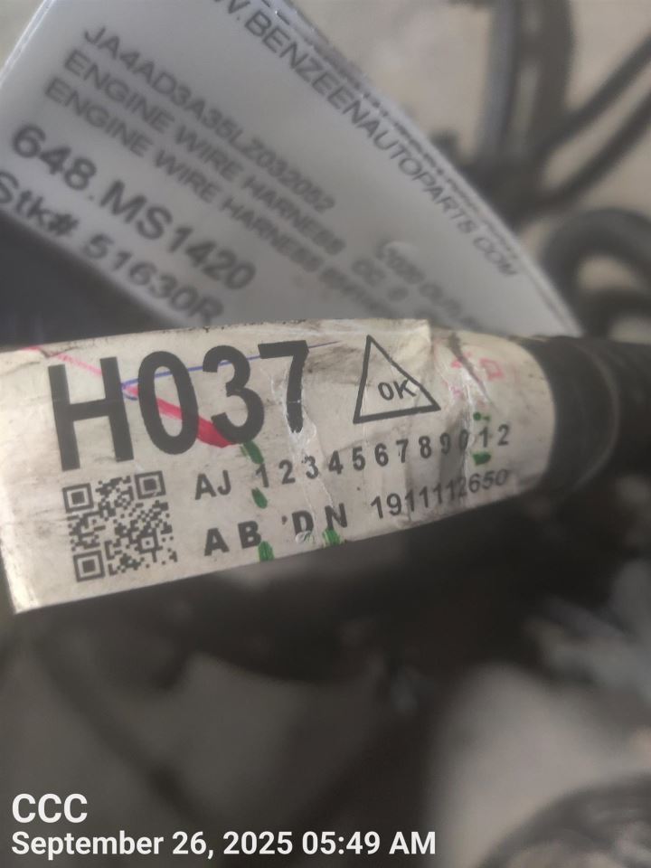 ENGINE WIRE HARNESS 8541H037 2020 MITSUBISHI OUTLANDER - Image 2