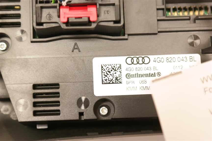 Front   Temperature Control 2 Knobs Opt 9AQ 4G0820043CD5PR Fits 16-17 Audi S6 OEM - Image 5