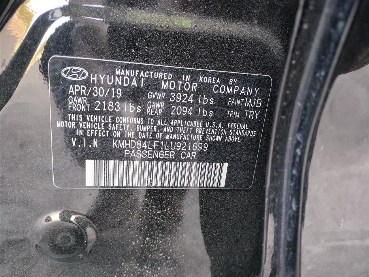 RIGHT FRONT WIPER ARM OEM 2020 HYUNDAI ELANTRA - Image 4