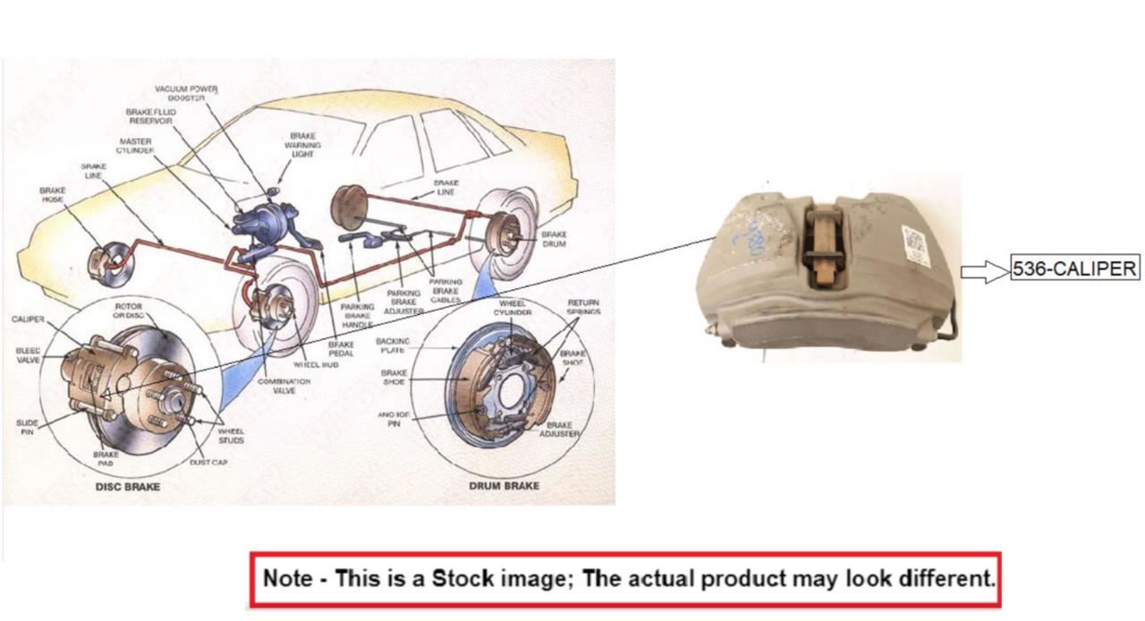 LEFT REAR CALIPER OEM 07-11 TOYOTA CAMRY - Image 1