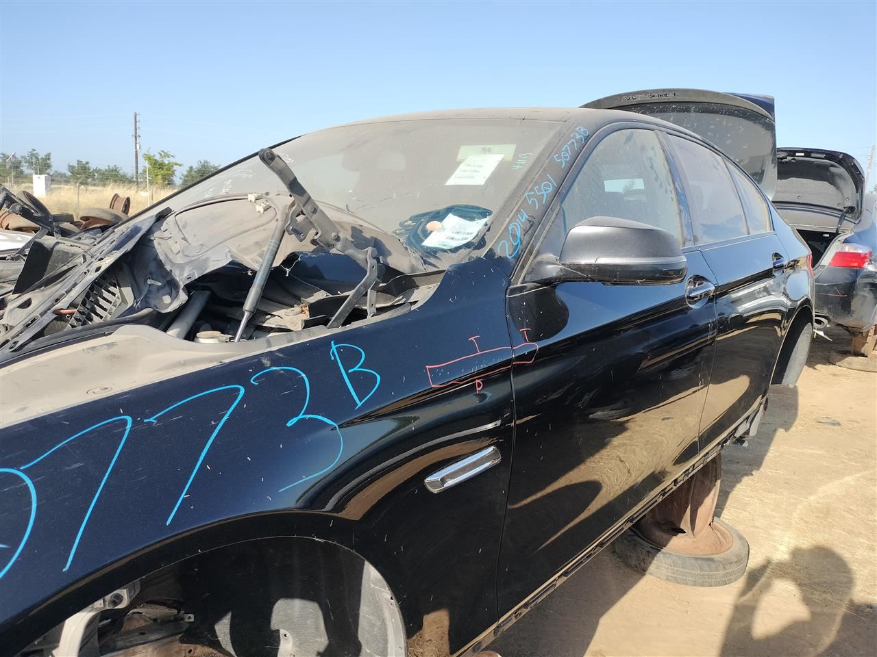 BLK DECKLID TAILGATE OEM 14-16 BMW 550I - Image 2