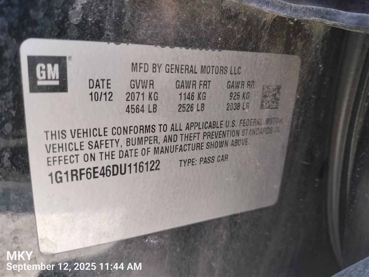 Benzeen WIRE HARNESS 22902933 2013 CHEVROLET VOLT - Image 1