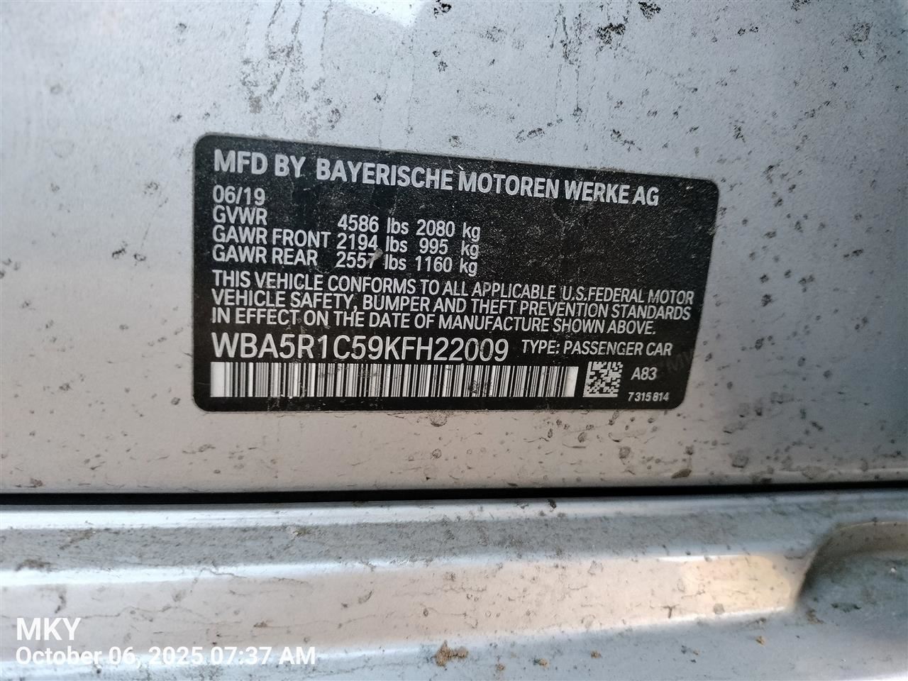 DASH WIRE HARNESS 2019 BMW 330I - Image 2