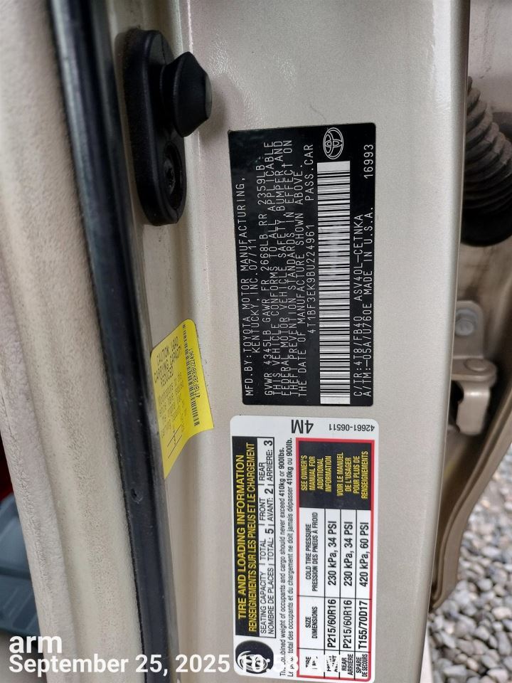 CAMRY 2011 Engine Wire Harness 7410091 - Image 2