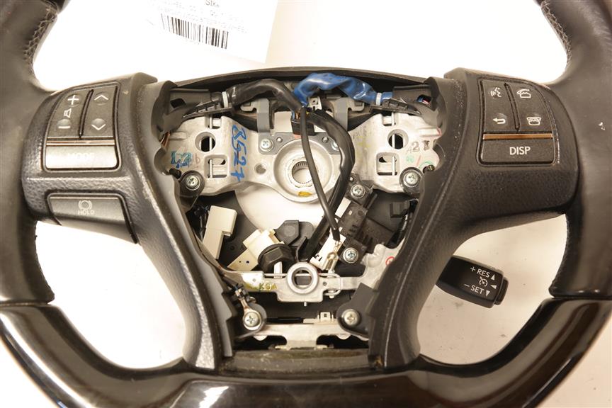 Black   Leather Brown Wood Steering Wheel Fits 2013 Lexus LS460 OEM - Image 4