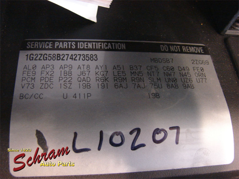 Temperature Control Manual Control Opt C60 Fits 05-09 G6 1081376