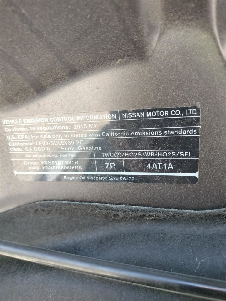 GRY DECKLID TAILGATE OEM 13-15 NISSAN SENTRA - Image 5