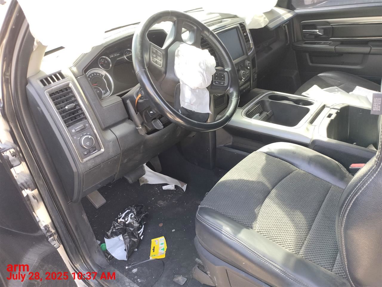 LEFT BLK FRONT HEADREST OEM 2016 DODGE RAM1500 - Image 2