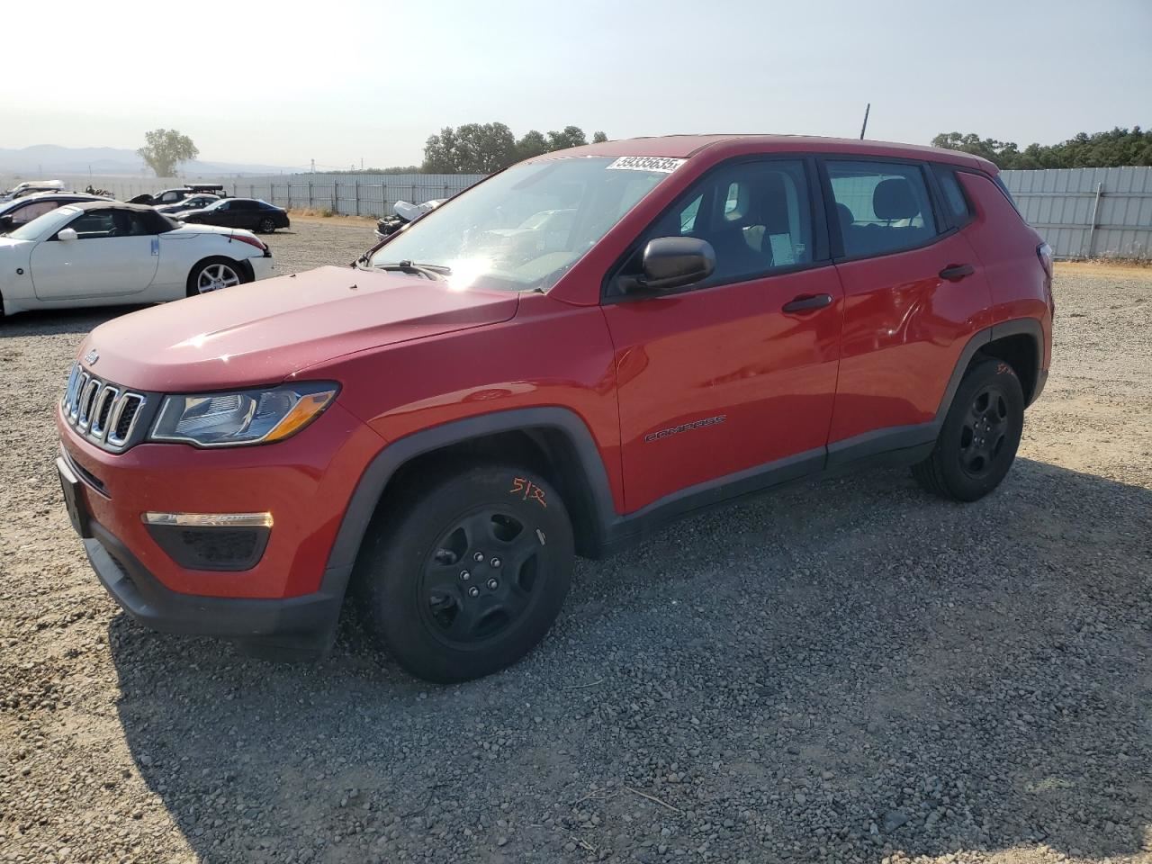 LEFT BLK REAR HEADREST OEM 2018 JEEP COMPASS 5VE19DX9AA - Image 2