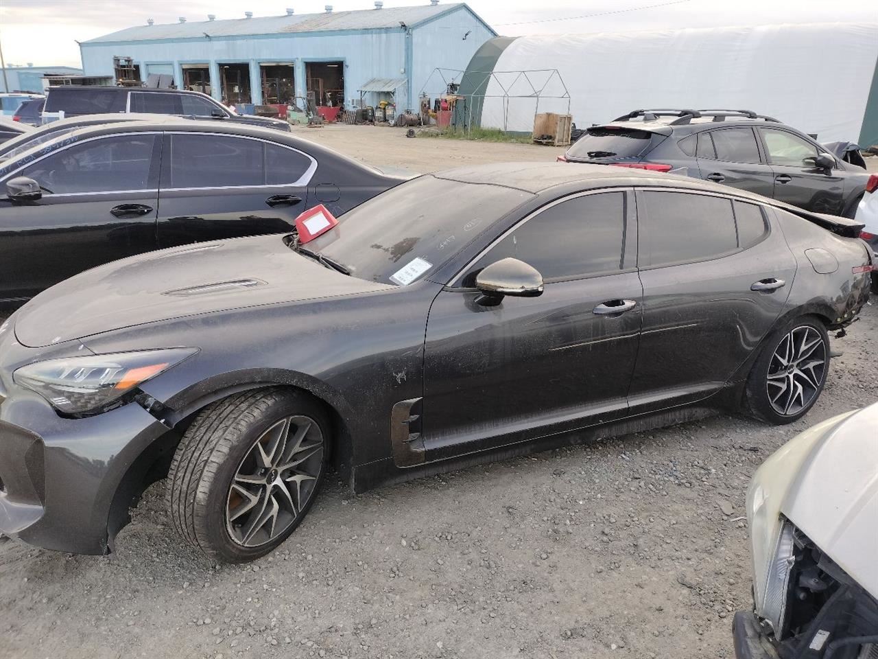 LEFT BLK FRONT HEADREST OEM 2022 KIA STINGER - Image 3