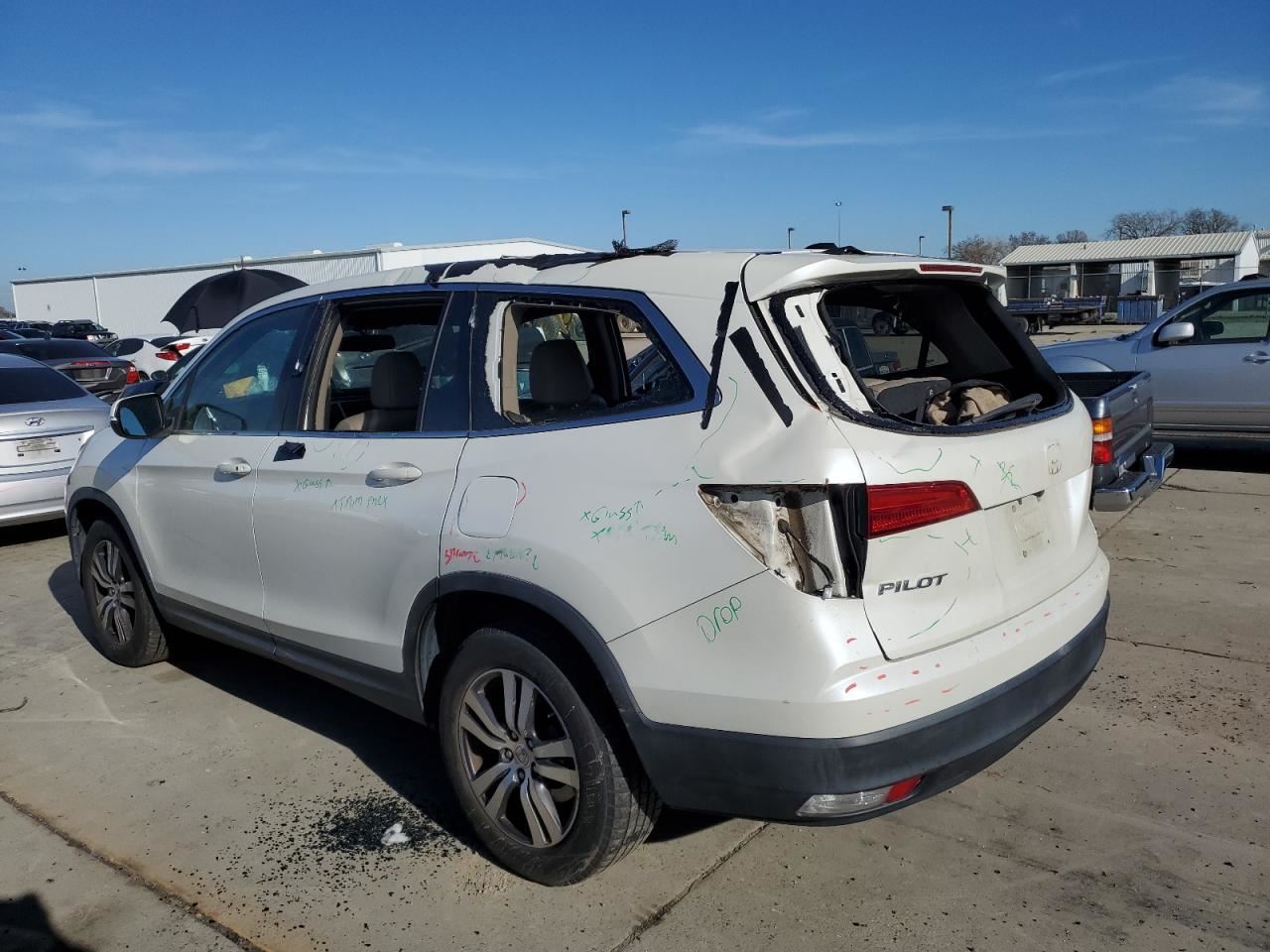 LEFT TAN FRONT HEADREST OEM 2016 HONDA PILOT - Image 3