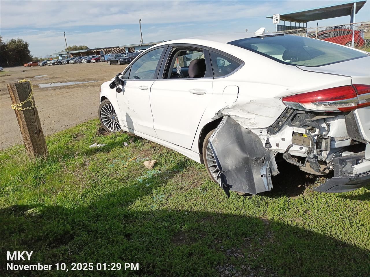 WHT DECKLID TAILGATE OEM 19-20 FORD FUSION - Image 5