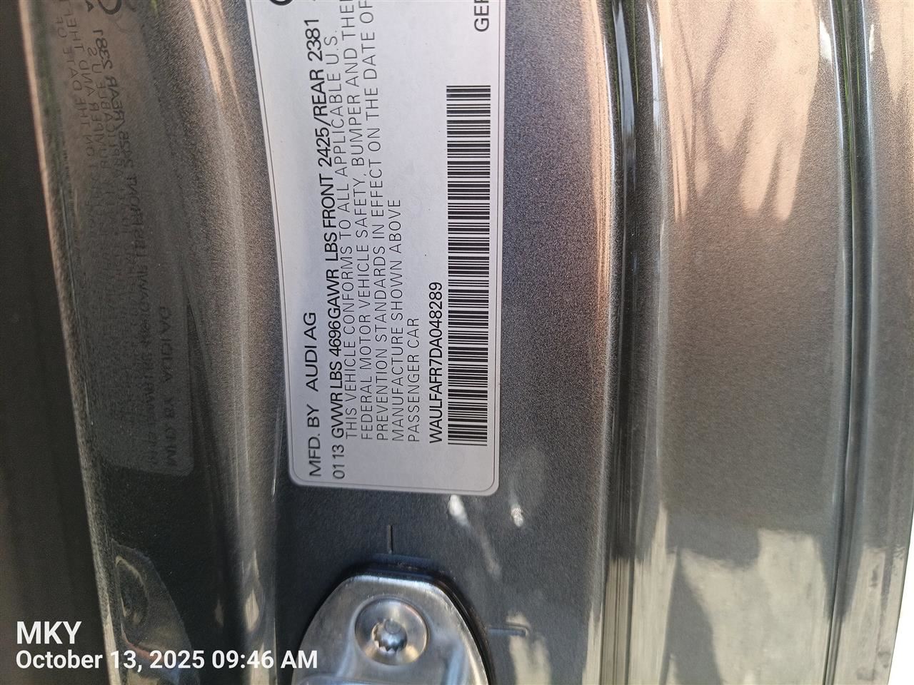 DASH WIRE HARNESS 2013 AUDI A5 AUDI - Image 2