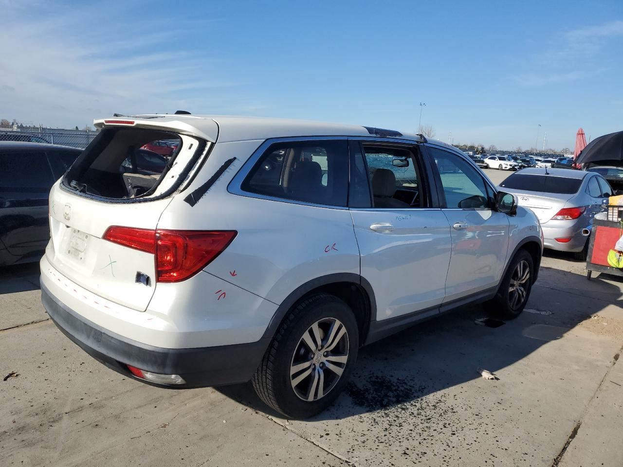 LEFT TAN FRONT HEADREST OEM 2016 HONDA PILOT - Image 4