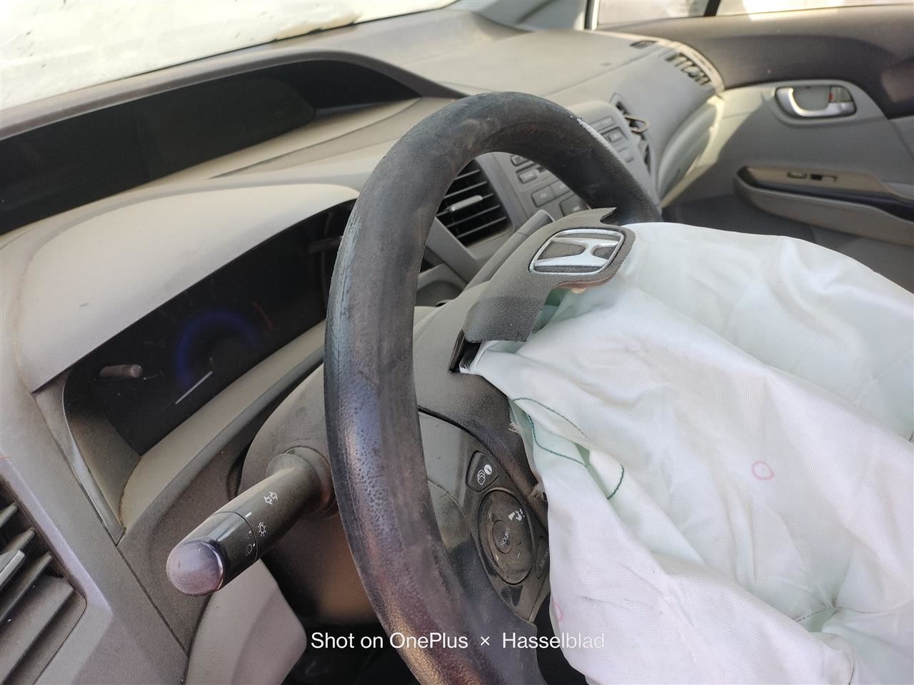 STEERING WHEEL ONLY OEM 2012 HONDA CIVIC 1YR WRNTY - Image 1