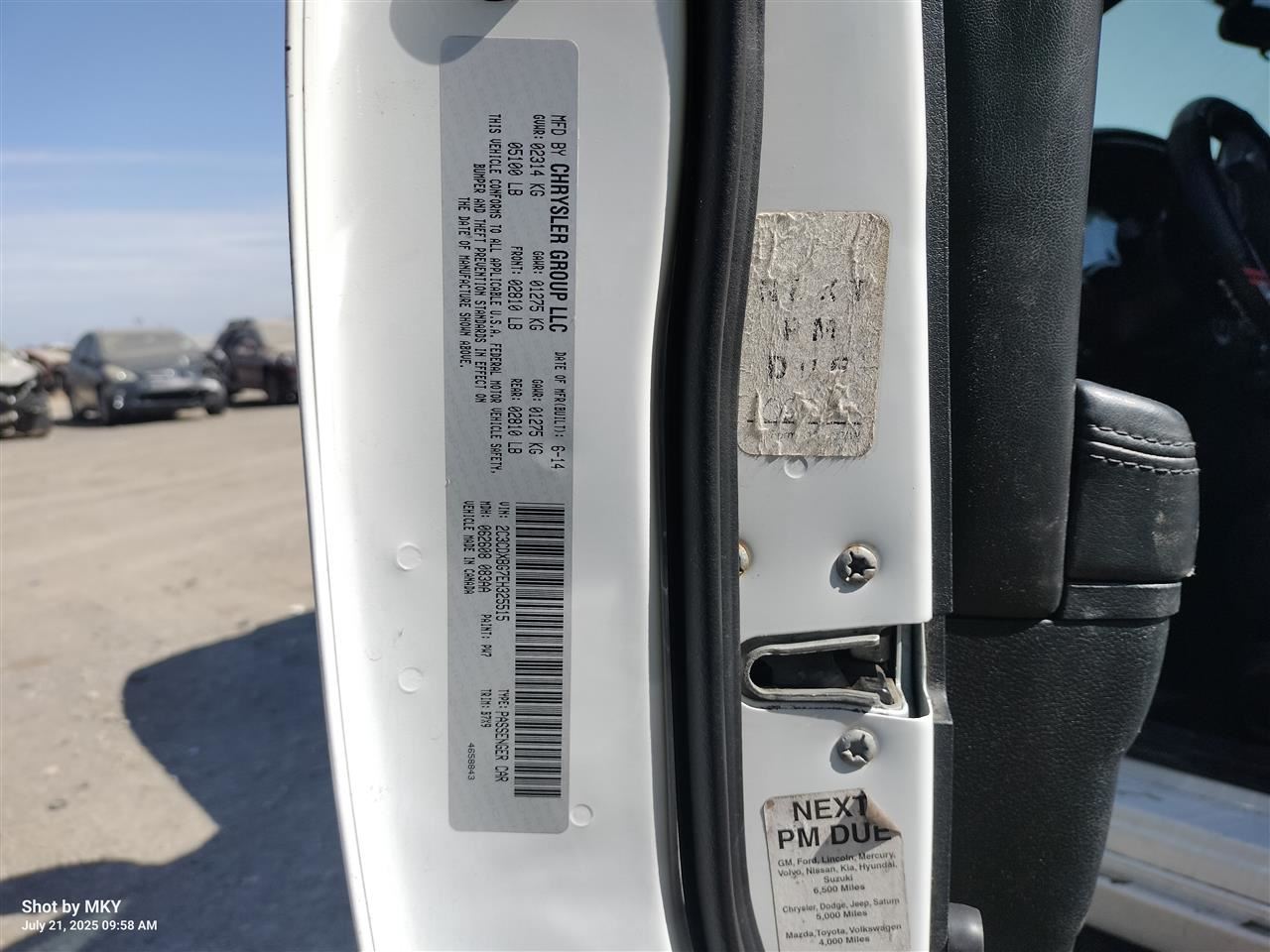 DASH WIRE HARNESS 68197149AB 2014 DODGE CHARGER - Image 2