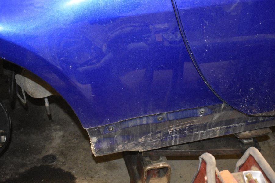 20032007 NISSAN 350Z COUPE PASSENGER RIGHT REAR BLUE QUARTER PANEL