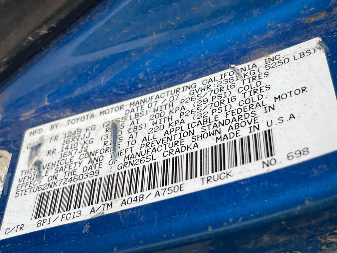LOCK ACTUATOR OEM 2007 TOYOTA TACOMA 1YR WRNTY - Image 5