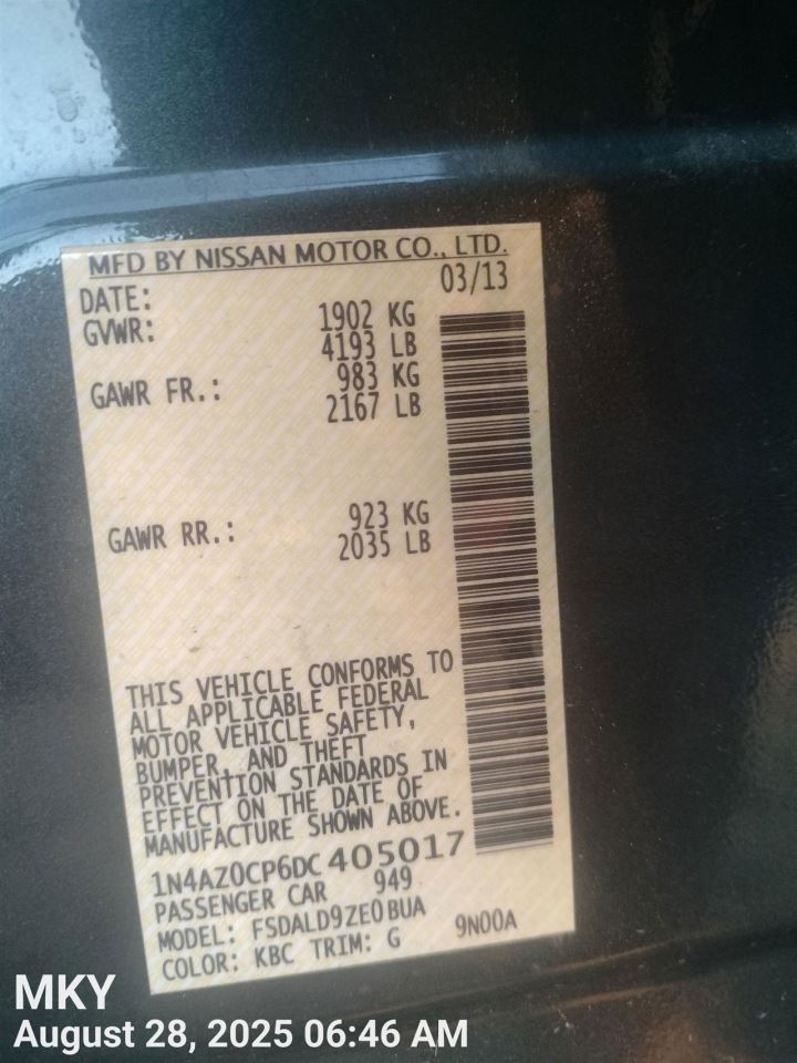 LEAF 2013 Dash Wire Harness 6717476 - Image 2