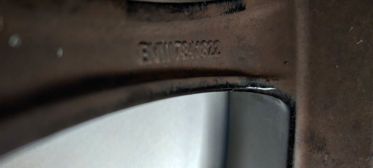 Wheel   Rim 19x9.5 Alloy Painted Black 36117841822 Fits 2013 BMW 740IL F02 OEM - Image 4