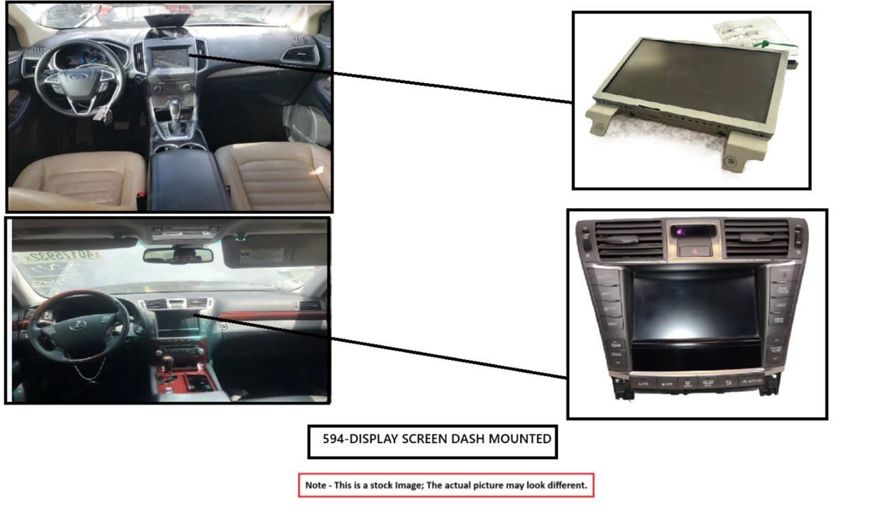Info-GPS-TV Screen Display Screen Front Dash Fits 16-17 BMW 740i 5815923 - Image 1