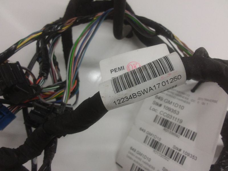 2009-2017 Chevy Traverse Dash Instrument Panel Wire Wiring Harness | eBay