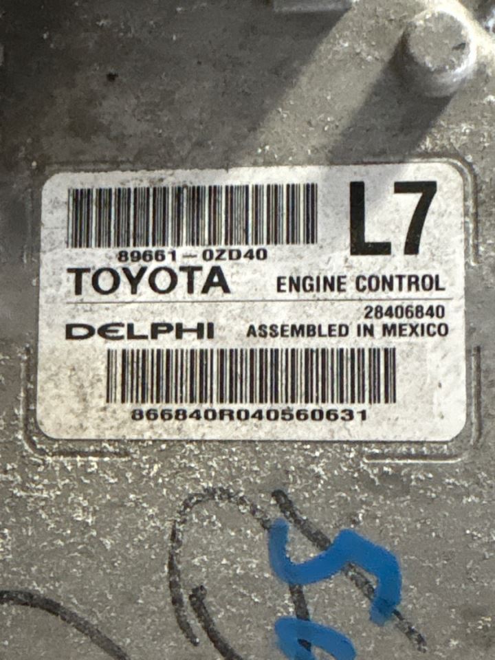 2014 TOYOTA COROLLA Eng/motor Cont Mod 896610ZD40  OEM - Image 1
