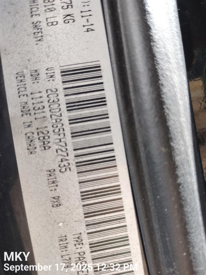 ENGINE WIRE HARNESS OEM 2015 DODGE CHALLENGE 68214189AD - Image 2