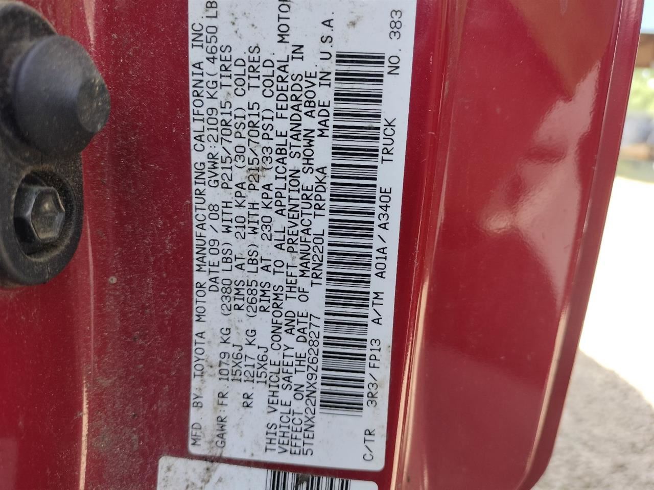 Passenger Right Upper Control Arm Front Base Fits 05-15 TACOMA 5320684 - Image 2