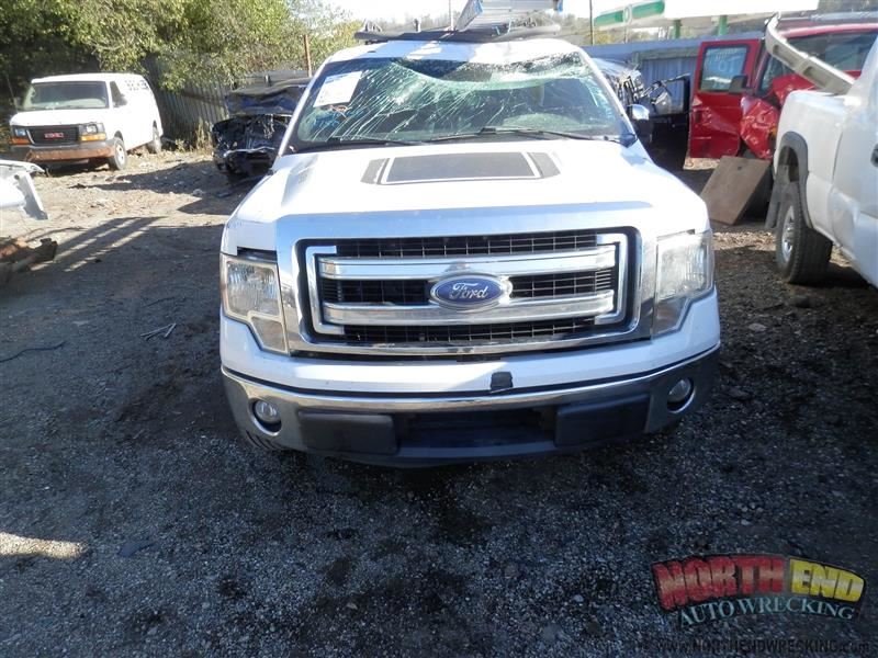  used-auto-parts 2014 ford-truck ford-f150-pickup rear-body 190-bumper-assembly--rear 190-02087e--styleside---tow-package--w-o-heavy-duty-payload-package;-park-assist--chromed part-1523526-1865-1