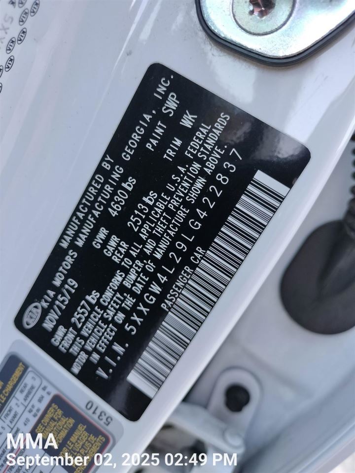 LEFT FRONT WIPER ARM OEM 2017 KIA OPTIMAKIA 98311D4000 - Image 1