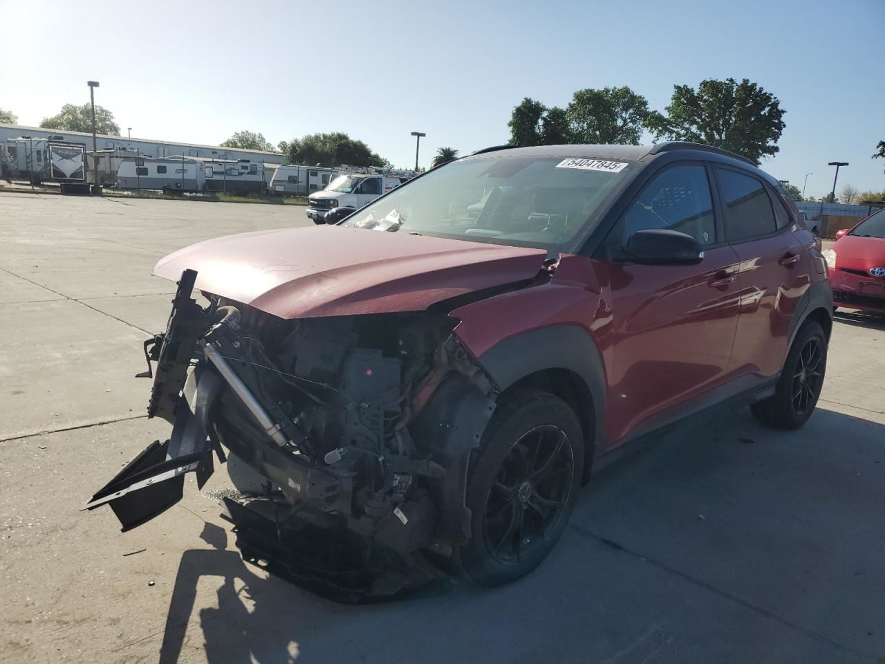 RIGHT BLK FRONT HEADREST OEM 2021 HYUNDAI KONA 88700J9300SKN - Image 2