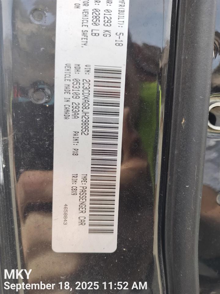 Radiator Core Support Upper Fits 15-23 CHARGER 7357584 - Image 2