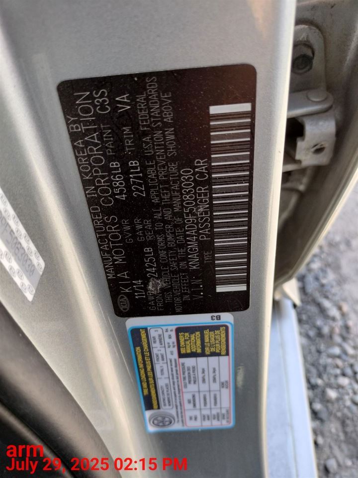 DASH WIRE HARNESS OEM 2015 KIA OPTIMAKIA 910064C060 - Image 5